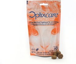 Optixcare L-Lysine Cat Chews, 60 count bag slide 1 of 6