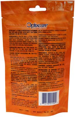 Show full view: Optixcare L-Lysine Cat Chews, 60 count bag slide 3 of 9