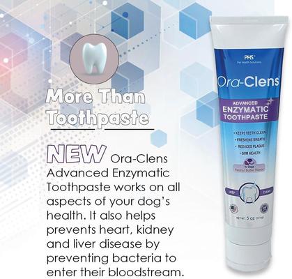 Show full view: Ora-Clens Advanced Enzymatic Peanut Butter Flavor Dog Toothpaste, 5-fl oz tube slide 8 of 10