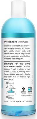 Show full view: Ora-Clens Dog & Cat Dental Water Additive, 16-fl oz bottle slide 10 of 11