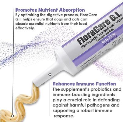 Show full view: Ora-Clens FloraCare G.I. Dog & Cat Supplement, 60-cc slide 4 of 10