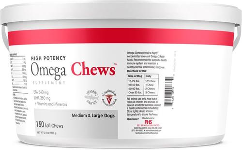 Show full view: Ora-Clens Omega Chews Medium & Large Breed Dog Supplement, 150 count slide 9 of 10