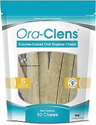 Ora-Clens Oral Hygiene Small Dental Dog Treats, 30 count