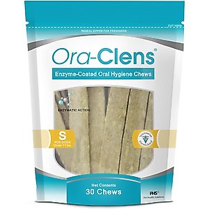 Ora-Clens Oral Hygiene Small Dental Dog Treats, 30 count