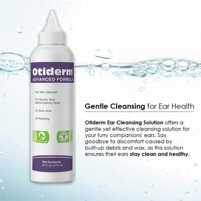 Show full view: Ora-Clens Otiderm Advanced Dog & Cat Ear Cleaner, 16-fl oz bottle slide 5 of 7