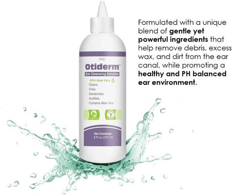 Show full view: Ora-Clens Otiderm Dog & Cat Ear Cleaner, 8-fl oz bottle slide 3 of 11