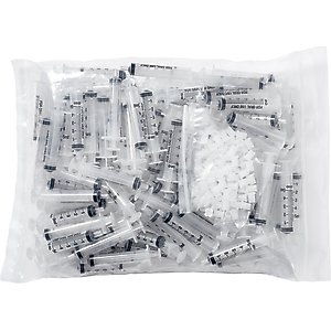 Oral Syringes Dispensing Syringes with Tip Cap, 5-cc, 100 count