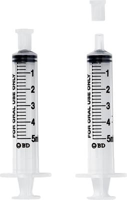 Show full view: Oral Syringes Dispensing Syringes with Tip Cap, 5-cc, 100 count slide 5 of 8