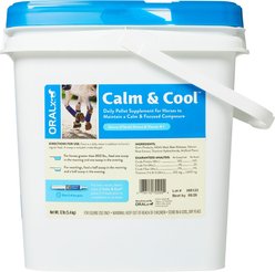 Oralx Calm & Cool Daily Calming Hay Flavor Pellets Horse Supplement, 12-lb pail slide 2 of 3