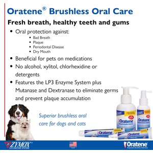 Oratene Brushless Oral Care Dog & Cat Dental Gel, 2.5-oz tube