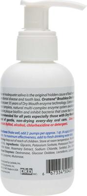 Show full view: Oratene Enzymatic Brushless Oral Care Dog & Cat Dental Water Additive, 4-fl oz bottle slide 3 of 11