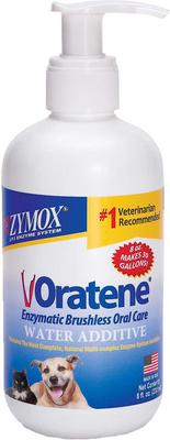 Show full view: Oratene Enzymatic Brushless Oral Care Dog & Cat Dental Water Additive, 8-fl oz bottle slide 1 of 11