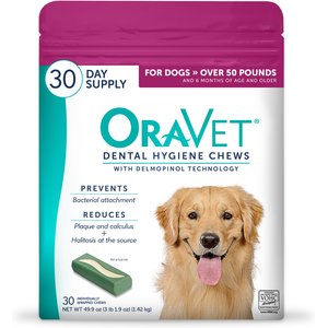 OraVet Hygiene Dental Chews for Large & Giant Dogs, over 50-lbs, 30 count