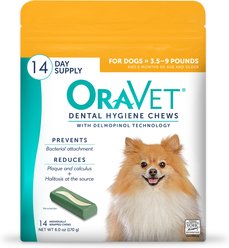 OraVet Hygiene Dental Chews for X-Small Dogs, Up to 10-lbs., 14 count