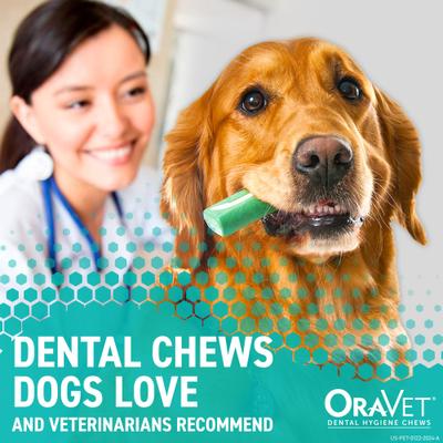Show full view: OraVet Hygiene Dental Chews for X-Small Dogs, Up to 10-lbs., 14 count slide 3 of 10