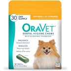 OraVet Hygiene Dental Chews for X-Small Dogs, Up to 10-lbs., 30 count