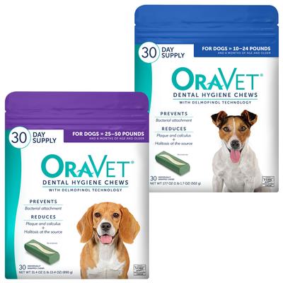 Show full view: OraVet Hygiene for Small Dogs + Dental Chews for Medium Dogs slide 1 of 9
