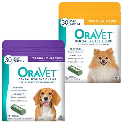 Show full view: OraVet Hygiene for X-Small Dogs + Dental Chews for Medium Dogs slide 1 of 9