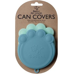 Speckle & Spot by Ore' Originals Pet Can Cover, Blue, 2 pack, 4-in wide