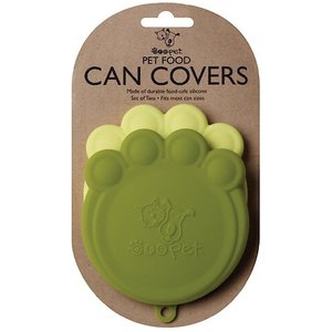 Speckle & Spot by Ore' Originals Pet Can Cover, Green, 2-pack, 4-in wide