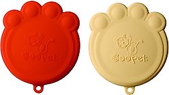 Speckle & Spot by Ore' Originals Pet Can Cover, Orange/Cream, 2 pack, 4-in wide slide 2 of 3