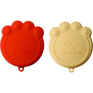 Speckle & Spot by Ore' Originals Pet Can Cover, Orange/Cream, 2 pack, 4-in wide