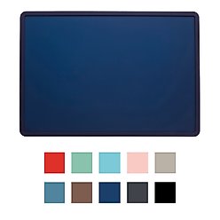 Speckle & Spot by Ore' Originals Pet Silicone Dog & Cat Placemat, Indigo
