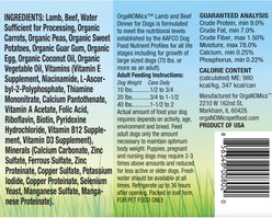 OrgaNOMics Lamb & Beef Dinner Grain-Free Pate Wet Dog Food, 12.5-oz can, case of 12 slide 2 of 6