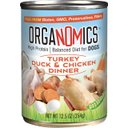 OrgaNOMics Turkey, Duck & Chicken Dinner Grain-Free Pate Wet Dog Food, 12.5-oz can, case of 12