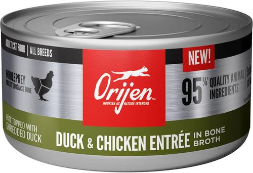 Show full view: ORIJEN Duck + Chicken Entrée in Bone Broth Wet Food + Original Dry Cat Food slide 5 of 8