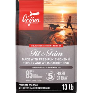 ORIJEN Fit & Trim Grain-Free High-Protein Dry Dog Food, 13-lb bag