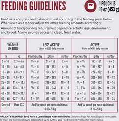 ORIJEN FRESHPREY Frozen Human-Grade Grain-Inclusive Beef, Pork & Lamb Recipe Dog Food, 16-oz pouch, case of 7 slide 2 of 9