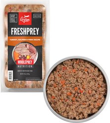 ORIJEN FRESHPREY Frozen Human-Grade Grain-Free Turkey, Salmon & Pork Recipe Dog Food, 16-oz pouch, case of 7