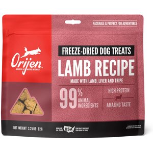 ORIJEN Grass-Fed Lamb Formula Grain-Free Freeze-Dried Dog Treats ORIJEN Grass-Fed Lamb Formula Grain-Free Freeze-Dried Dog Treats