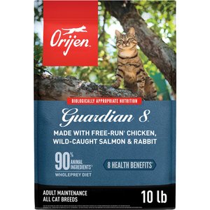 ORIJEN Guardian 8 Grain-Free High-Protein Premium Dry Cat Food, 10-lb bag