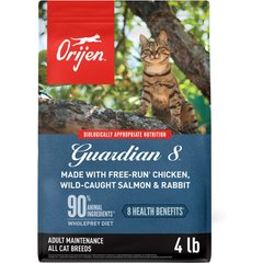 ORIJEN Guardian 8 Grain-Free High-Protein Premium Dry Cat Food, 4-lb bag