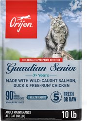 ORIJEN Guardian Senior Grain-Free High-Protein Premium Dry Cat Food, 10-lb bag