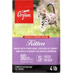 ORIJEN Kitten Grain-Free High-Protein Premium Dry Cat Food, 4-lb bag