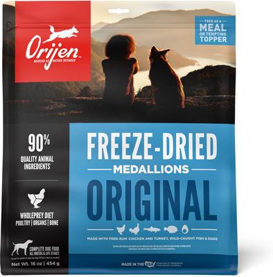 Show full view: ORIJEN Original Dry Dog Food + Freeze-Dried Dog Food & Topper slide 5 of 9