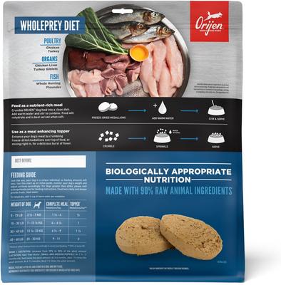Show full view: ORIJEN Original Dry Dog Food + Freeze-Dried Dog Food & Topper slide 6 of 9