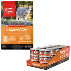ORIJEN Original Entree in Bone Broth Wet Food + Original Dry Cat Food