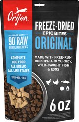 ORIJEN Original Epic Bites Freeze-Dried Dry Dog Food, 6-oz bag