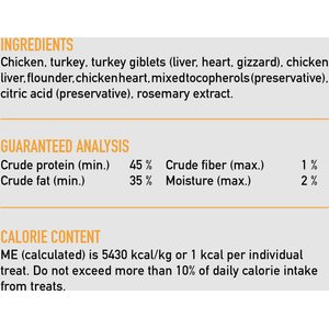 ORIJEN Original Freeze-Dried Grain-Free High-Protein Raw Animal Ingredients Cat Treats, 1.25-oz bag