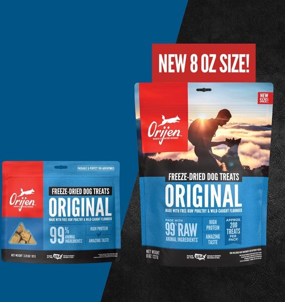 ORIJEN Original High-Protein Grain-Free Biscuit Dog Treats, 8-oz bag