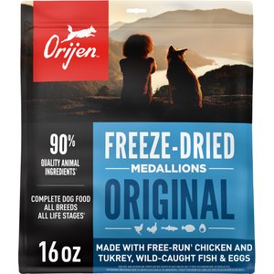 ORIJEN Original Grain-Free High-Protein Freeze-Dried Dog Food & Topper, 16-oz bag