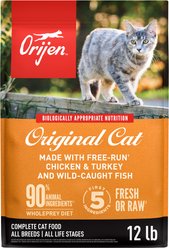 ORIJEN Original Grain-Free High-Protein Premium Dry Cat Food, 12-lb bag slide 1 of 7