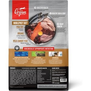 ORIJEN Original Grain-Free High-Protein Premium Dry Cat Food, 4-lb bag