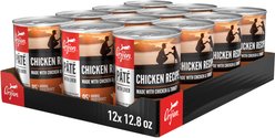 ORIJEN Pate Chicken with Liver Wet Dog Food, 12.8-oz, case of 12
