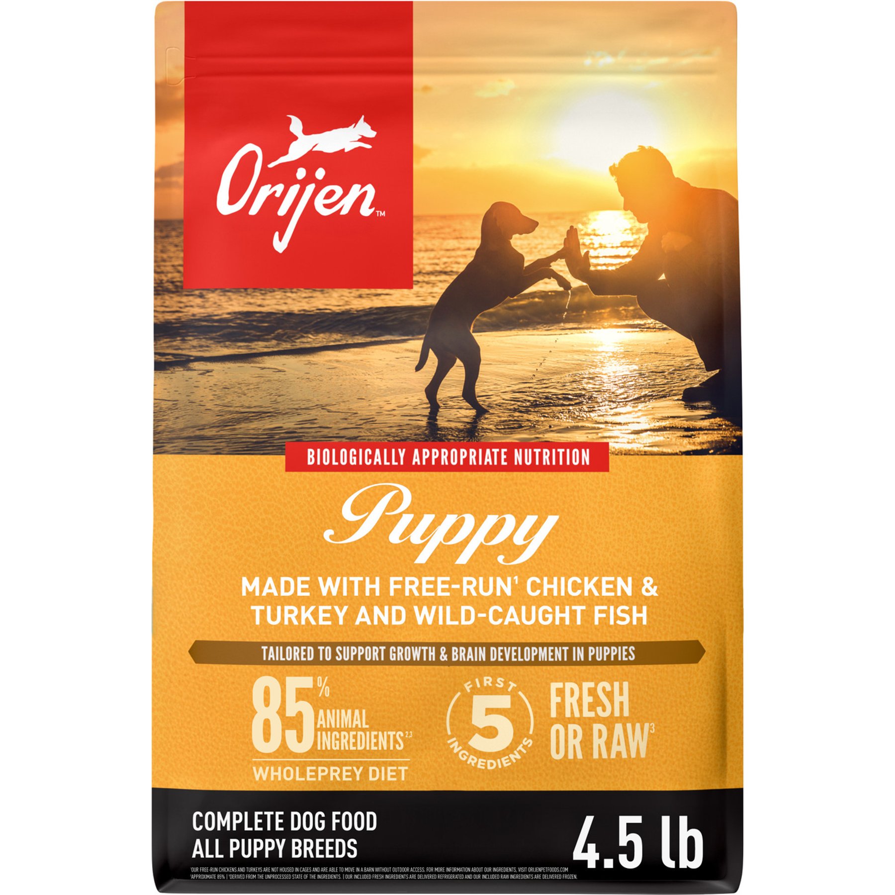 Orijen Puppy Dry Dog Food, 4.5-lb bag