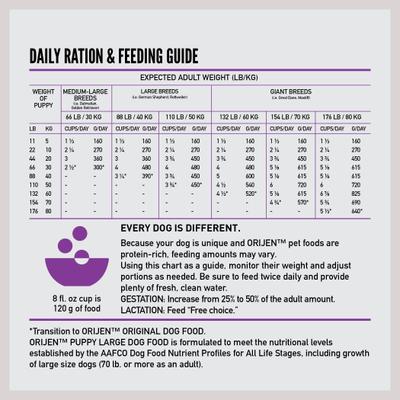 Show full view: ORIJEN Puppy Large Grain-Free High-Protein Dry Dog Food, 23.5-lb bag slide 10 of 14